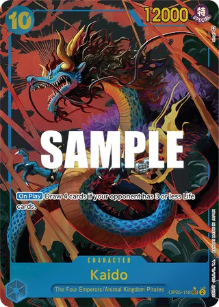 Kaido (Reprint) #OP05-118-reprint · Premium Booster -The Best- One Piece card