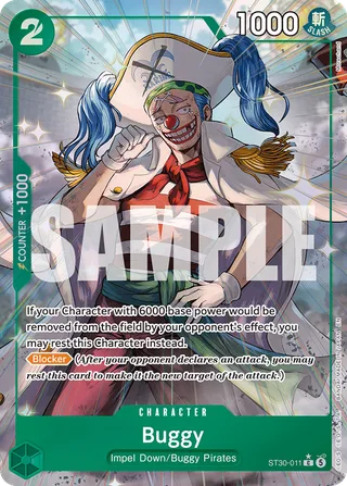 Buggy (Full Art) #ST30-011-full-art · ST-30: Starter Deck 30 EX Luffy & Ace One Piece card