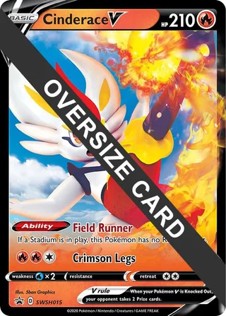 Cinderace V - SWSH015 #SWSH015 · Jumbo cards Pokémon card