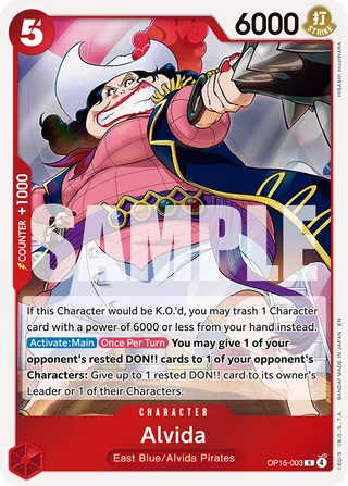 Alvida #OP15-003 · Adventure on Kami's Island One Piece card