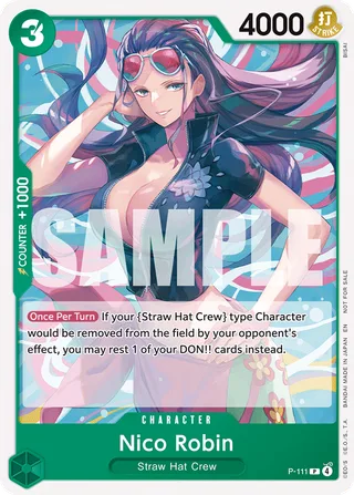 Nico Robin (Heroines Battle Pack) #P-111-heroines-battle-pack · One Piece Promotion Cards One Piece card