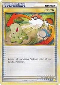 Switch #24 · HS trainer Kit (Raichu) Pokémon card