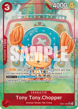 Tony Tony.Chopper (Alternate Art) #EB01-006-alternate-art · Extra Booster: Memorial Collection One Piece card