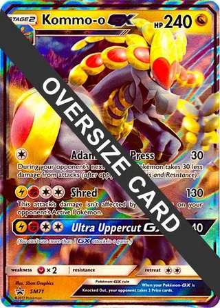 Kommo-o GX - SM71 (SM Black Star Promo) #SM71 · Jumbo cards Pokémon card