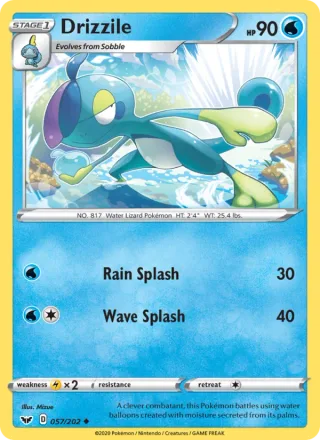 Drizzile #57 · Sword & Shield Pokémon card