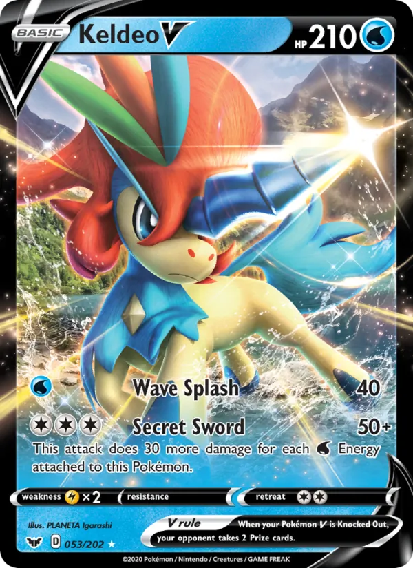 Keldeo V full card art
