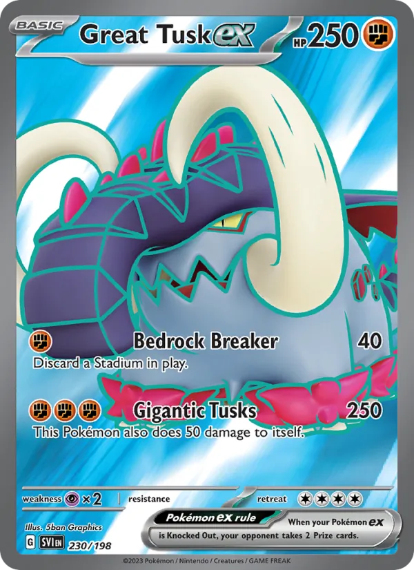 Great Tusk ex full card art