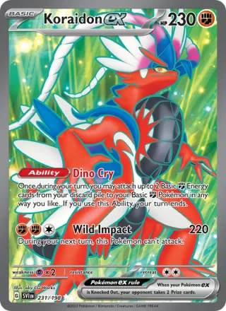 Koraidon ex #231 · Scarlet & Violet Pokémon card