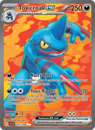 Toxicroak ex #232 · Scarlet & Violet Pokémon card