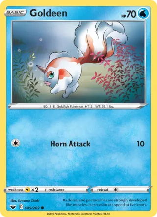 Goldeen #45 · Sword & Shield Pokémon card