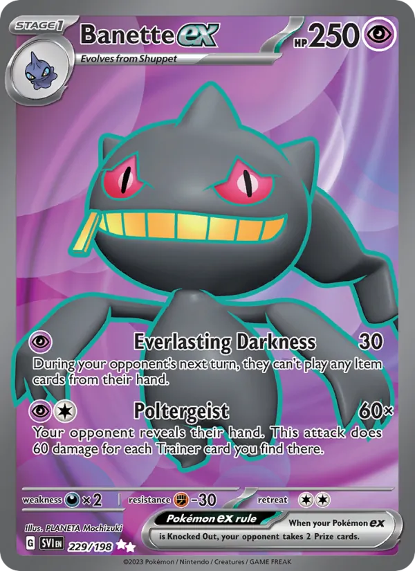 Banette ex full card art