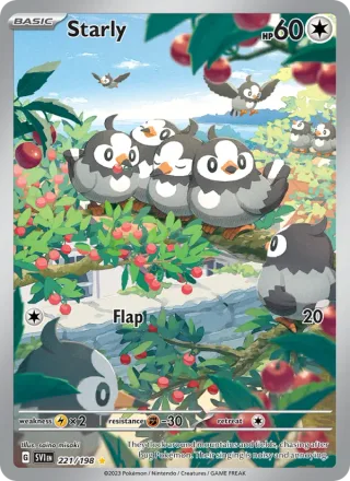 Starly #221 · Scarlet & Violet Pokémon card