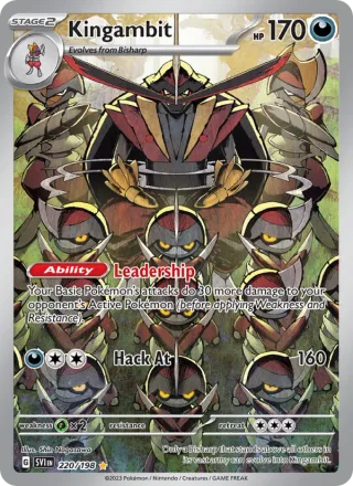 Kingambit #220 · Scarlet & Violet Pokémon card