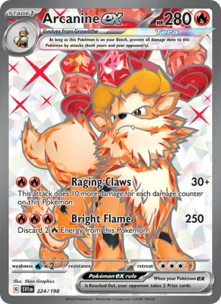 Arcanine ex #224 · Scarlet & Violet Pokémon card