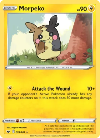 Morpeko #78 · Sword & Shield Pokémon card