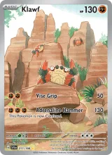 Klawf · Scarlet & Violet Pokémon card