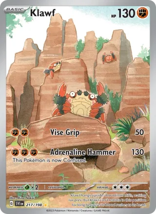 Klawf #217 · Scarlet & Violet Pokémon card