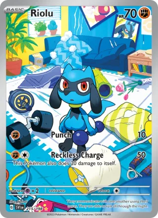 Riolu #215 · Scarlet & Violet Pokémon card