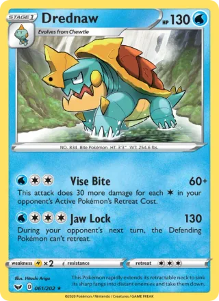 Drednaw #61 · Sword & Shield Pokémon card