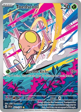 Toedscool #201 · Scarlet & Violet Pokémon card