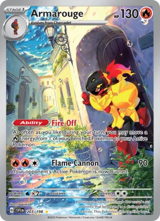 Armarouge #203 · Scarlet & Violet Pokémon card