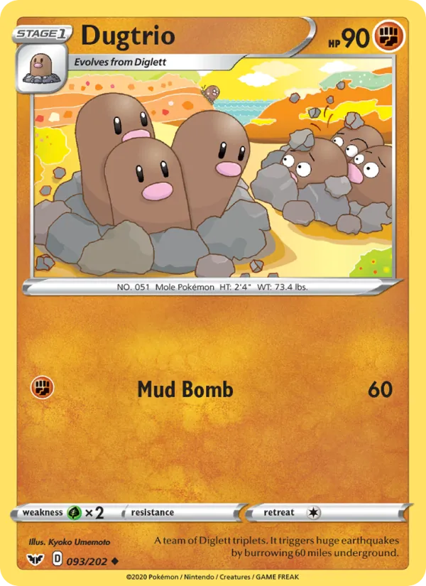 Dugtrio full card art