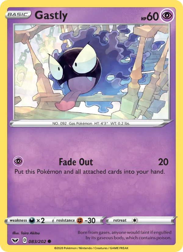 Gastly full card art