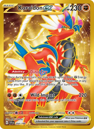 Koraidon ex #254 · Scarlet & Violet Pokémon card