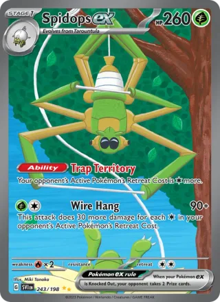 Spidops ex #243 · Scarlet & Violet Pokémon card