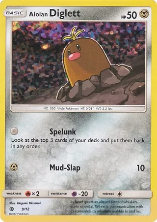 Alolan Diglett #9 · McDonald's Collection 2017 Pokémon card
