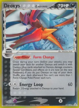 Deoxys δ #3 · Holon Phantoms Pokémon card