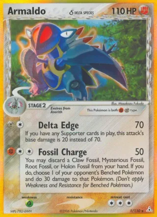 Armaldo δ #1 · Holon Phantoms Pokémon card