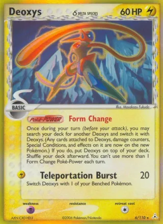 Deoxys δ #6 · Holon Phantoms Pokémon card