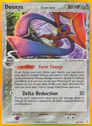 Deoxys δ #4 · Holon Phantoms Pokémon card