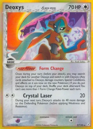 Deoxys δ #5 · Holon Phantoms Pokémon card