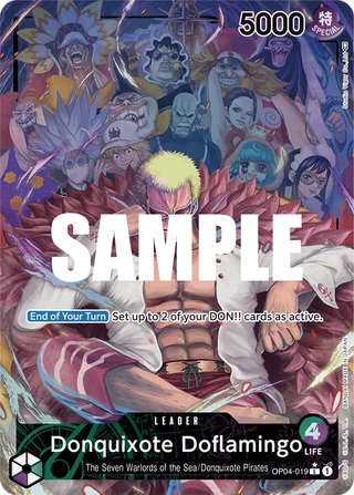 Donquixote Doflamingo (Alternate Art) #OP04-019-alternate-art · Kingdoms of Intrigue One Piece card