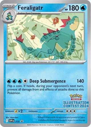 Feraligatr #213 · SVP Black Star Promos Pokémon card