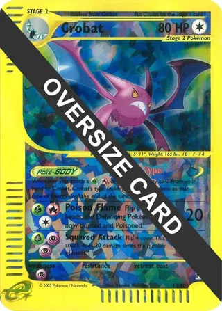 Crobat - 10/12 (Box Topper) #010 · Jumbo cards Pokémon card