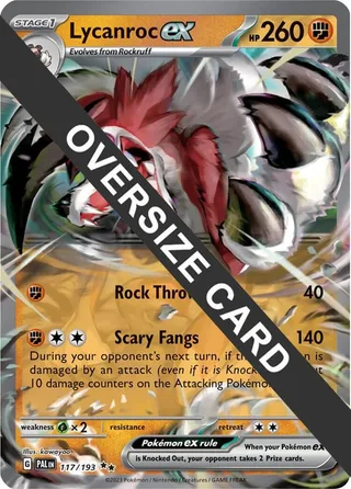 Lycanroc ex #117 · Jumbo cards Pokémon card