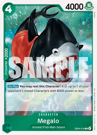 Megalo #EB04-018 · The Azure Sea's Seven One Piece card
