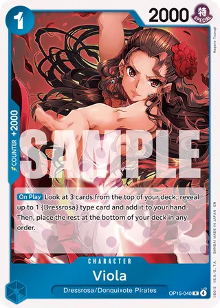 Viola #OP15-040 · Adventure on Kami's Island One Piece card