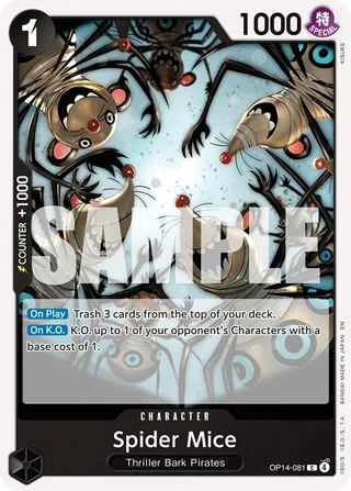 Spider Mice #OP14-081 · The Azure Sea's Seven One Piece card