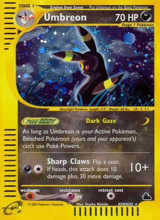 Umbreon #H30 · Skyridge Pokémon card