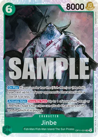 Jinbe #OP11-031 · A Fist of Divine Speed One Piece card