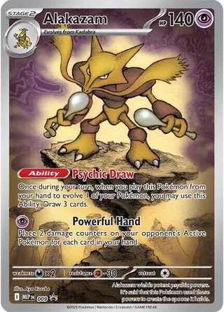 Alakazam #009 · MEP Black Star Promos Pokémon card