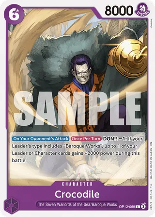 Crocodile #OP12-069 · Legacy of the Master One Piece card