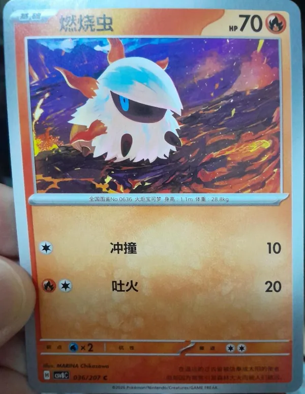 Larvesta (燃烧虫) full card art