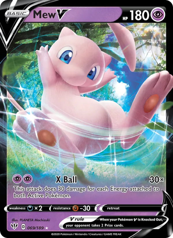 Mew V full card art