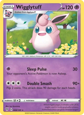 Wigglytuff #68 · Darkness Ablaze Pokémon card