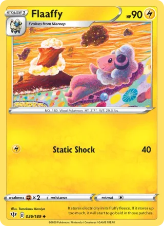 Flaaffy #56 · Darkness Ablaze Pokémon card